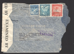 1942  Air Letter To Canada British Censor Tape - Chile