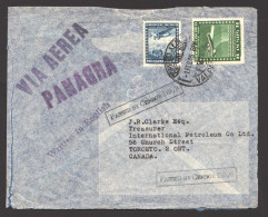 1945  Air Letter To Canada  Canadian Censor Markings - Chile