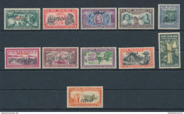 1940 NEW ZEALAND - Stanley Gibbons N. O141/O151 - Centenary Of Proclamation Of British Sovereignty - 11 Valori - MLH* - Autres & Non Classés
