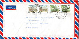 L75024 - Simbabwe - 2000 - 2@$10 Gebaeude MiF A LpBf HWANGE -> Deutschland - Zimbabwe (1980-...)