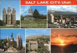 72590491 Salt_Lake_City Fliegeraufnahme Kirchen Skyline - Sonstige & Ohne Zuordnung