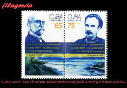 CUBA MINT. 2015-12 120 AÑOS DEL DESEMBARCO DE MÁXIMO GÓMEZ & JOSÉ MARTÍ EN PLAYITAS DE CAJOBABO - Unused Stamps