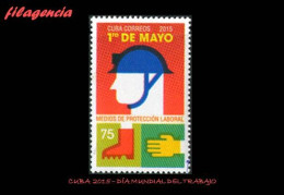 CUBA MINT. 2015-16 DÍA MUNDIAL DEL TRABAJO. MEDIOS DE PROTECCIÓN LABORAL - Unused Stamps