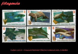 CUBA MINT. 2015-17 FAUNA PREHISTÓRICA MARINA DEL CARIBE - Unused Stamps