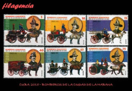 CUBA MINT. 2015-18 HOMENAJE A LOS BOMBEROS DE LA CIUDAD DE LA HABANA - Neufs