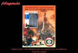 CUBA MINT. 2015-18 HOMENAJE A LOS BOMBEROS DE LA CIUDAD DE LA HABANA. HOJA BLOQUE - Ungebraucht