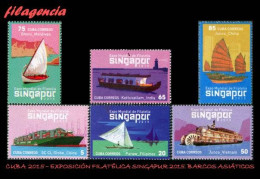 CUBA MINT. 2015-24 EXPOSICIÓN FILATÉLICA SINGAPUR 2015. BARCOS ASIÁTICOS - Ongebruikt