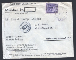 1944   Letter To USA  - USA Censor Mark - Paraguay