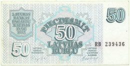 Latvia - 50 Rubli - 1992 - Pick: 40 - Serie RB - Letónia - Lettland
