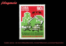 CUBA MINT. 2013-20 50 ANIVERSARIO DEL MINISTERIO DE LA CONSTRUCCIÓN - Ungebraucht