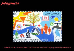 CUBA MINT. 2014-17 XX ANIVERSARIO DEL MINISTERIO DE CIENCIA, TECNOLOGÍA & MEDIO AMBIENTE - Ungebraucht