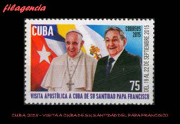 CUBA MINT. 2015-37 VISITA DE SU SANTIDAD EL PAPA FRANCISCO A CUBA - Unused Stamps