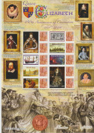 Great Britain 2009 Queen Elizabeth 450th Anniversary Smilers Sheet W/Ten 1st Stamps MNH/**. Postal Weight 0,150  - Francobolli Personalizzati