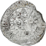 France, Charles V, Blanc Au K, 1365-1380, Billon, TB+, Duplessy:363 - 1364-1380 Karel V De Wijze