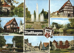 72603808 Stadthagen Stadtpark Cafe Teich Amtspforte Marktplatz Fontaene Gildehof - Stadthagen