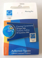 @ Athens 2004 Olympic Games - Closing Ceremony Moving Pin With Backing Card - Olympic Games