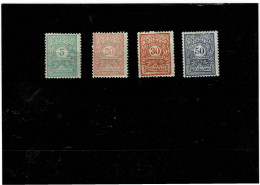 BULGARIA ,segnatasse ,MH ,4 Pezzi ,qualita Ottima - Timbres-taxe