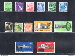 1961 Nigeria - Stanley Gibbons N. 89/101 - Serie Di 13 Valori - MNH** (1 Value MH* N.96) - Sonstige & Ohne Zuordnung