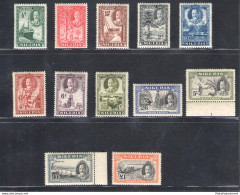 1936 Nigeria - Stanley Gibbons N. 34/45 - Serie Di 12 Valori - MNH** - Superb Quality - Other & Unclassified