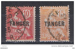 MAROCCO:  1918/24  SOPRASTAMPATI  -  2  VAL. US. -  YV/TELL. 85 + 87 - Used Stamps