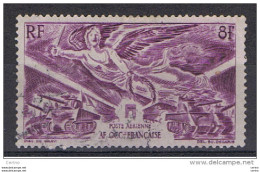 AFRICA  OCC. FRANCESE :  1946  P.A. ANNIVERSARIO  DELLA  VITTORIA  -  8 P. LILLA  US. -  YV/TELL. 4 - Used Stamps