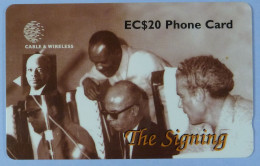 ST LUCIA - GPT - The Signing - Caricom Treaty - Specimen - $20 - Limited Edition - St. Lucia