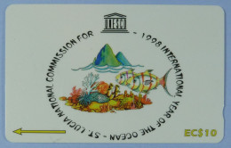 ST LUCIA - GPT - International Year Of The Ocean 1998 - Specimen - $10 - St. Lucia