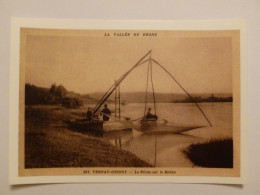 TERNAY - GRIGNY (69/Rhône) - Peche / Pêcheurs - REPRODUCTION D'une Carte Ancienne : Carte Moderne Pub Musée Fleuve Rhône - Grigny