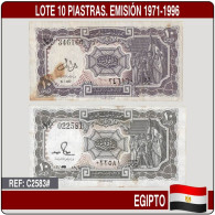 C2583# Egipto. Lote 10 Piastras. Emisión 1971-1996 (BC) - Egypte