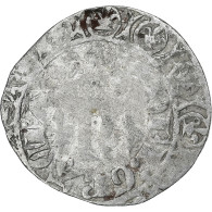 France, Charles V, Blanc Au K, 1365-1380, Billon, TB+, Duplessy:363 - 1364-1380 Carlos V El Sabio