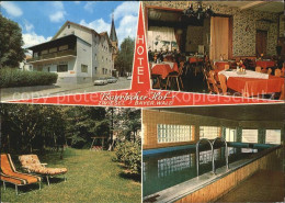 72591357 Zwiesel Niederbayern Hotel Bayrischer Hof Gastraum Liegewiese Hallenbad - Zwiesel