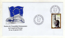 Enveloppe 1er Jour FRANCE Oblitération Conseil De L'Europe STRASBOURG 22/01/2001 - 2000-2009