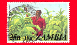 ZAMBIA - Usato - 1979 - Agricoltura - Piante (Flora) - Coltivazione Del Tabacco - 18 Su 25 - Zambie (1965-...)