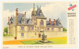 Buvard 14.9 X 9.5 Biscottes Allégées GREGOIRE L'Hôtel De Jacques Cœur à Bourges (Cher) - Biscotti