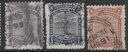 NZ Vfu 1902 Complete Lighthouse Set Better Perf 14:11 For The Blue Stamp 32 Euros - Oficiales