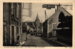 CPA Aignay-Le-Duc La Poste Et La Rue D'Archeron FRANCE (1375620) - Aignay Le Duc