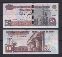 EGYPT - 2019 50 Pounds UNC Banknote (Has The Usual Guillotine Kink At Top Of Metal Thread) - Egitto