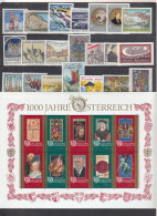 Austria 1996 - Komplettjahrgang (21 W.+1 Block), MNH** - Ganze Jahrgänge