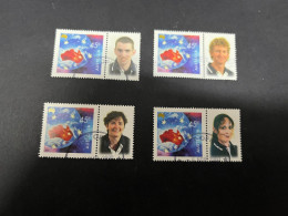 (STAMPS 18-2-2024) Australia (lightly Postally Used) 4 X Personalised Stamp (Sydney Olympic Games 2000) - Gebruikt