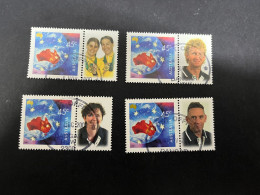 (STAMPS 18-2-2024) Australia (lightly Postally Used) 4 X Personalised Stamp (Sydney Olympic Games 2000) - Oblitérés