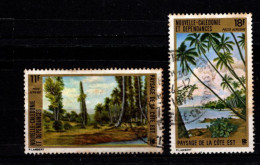 - Nelle CALEDONIE - 1973 - YT N° PA 135 / 136 - Oblitérés - Paysages - Oblitérés