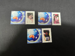 (STAMPS 18-2-2024) Australia (lightly Postally Used) 3 X Personalised Stamp (Sydney Olympic Games 2000 - (Cathy Freeman) - Usados