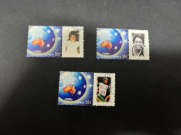 (STAMPS 18-2-2024) Australia (lightly Postally Used) 3 X Personalised Stamp (Sydney Olympic Games 2000 - (Cathy Freeman) - Usados