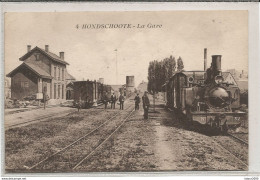 HONDSCHOOTE LA GARE TRAIN  LOCOMOTIVE - Hondshoote