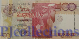 SEYCHELLES 100 RUPEES 1998 PICK 39 UNC LOW SERIAL NUMBER "AA001316" - Seychellen