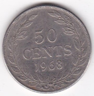 Liberia 50 Cents 1968, En Cupronickel, KM# 17a - Liberia