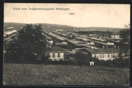 AK Münsingen, Truppenübungsplatz, Das Lager  - Muensingen