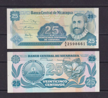 NICARAGUA - 1991  25 Centavos UNC Banknote - Nicaragua