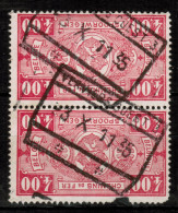 Chemins De Fer TR 156 En Paire, Obliterations Centrales VERVIERS OUEST 3 - Used