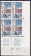 FR6740- FRANCE – PLATE BLOCKS – 1965 – AIX-LES-BAINS – Y&T # 1437 MNH - 1960-1969